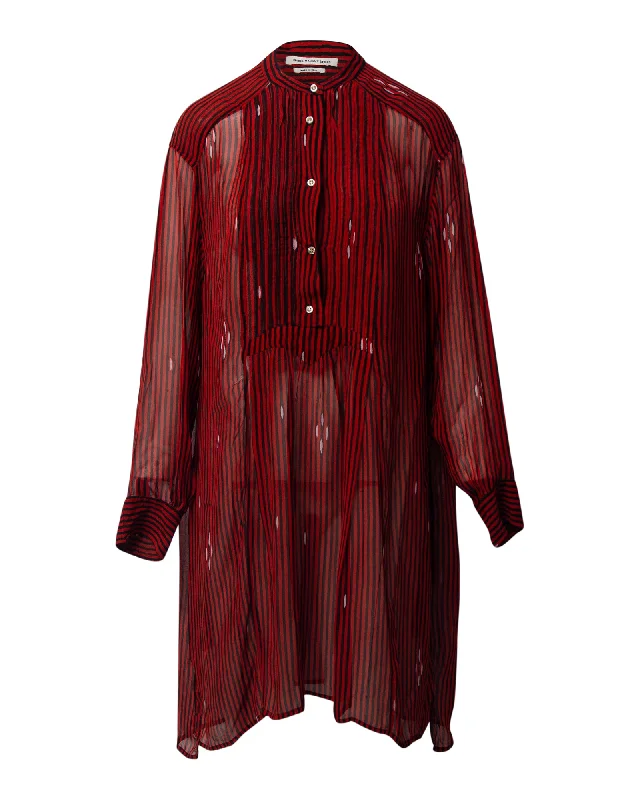 Isabel Marant Etoile Striped Shirt Dress in Multicolor Viscose Classic Shirt Dress